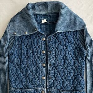 Vintage 1990’s Blue Willi’s Indigo Quilted Denim Jacket
